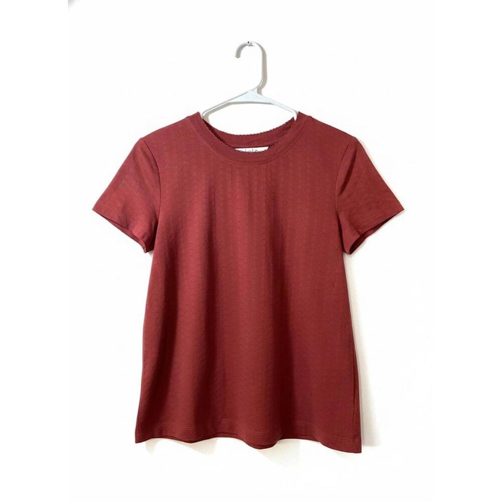 Joie Women’s T-shirt Rust Size Medium